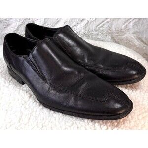 Cole‎ Haan Dress Shoes Men 10.5 M  Black Leather Slip On Loafer Air Sole